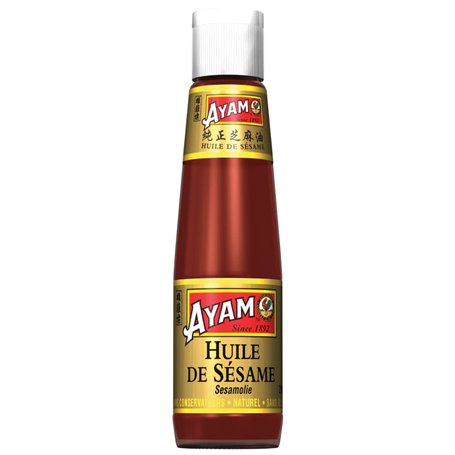 AYAM 100% Huile de Sésame | Cuisson et Assaisonnement | Haute Qualité | Naturellement parfumée | Alimentation Saine | Sans Glute