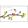Leaves Horizontal Birthday Calendar / Blatter Geburtstags Kalender