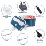 100W Gamelle Chauffante Electrique 1.8 L Chauffage Rapide 12V/24V, 220V/240V, Lunch Box Chauffante Electrique pour la Maison et 