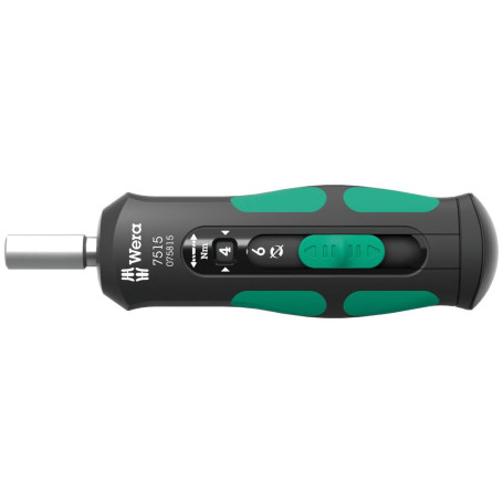 Wera 05075815001 7515 Tournevis dynamométrique Kraftform Safe-Torque Speed, 2-6 Nm, 1/4" x 2,0 Nm x 3,0 Nm x 4,0 Nm x 5,0 Nm x 6