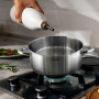 CAZUELA con tapa de acero INOX 22cm, WECOOK! PRO