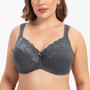 MELENECA Femme Soutien-Gorge Grande Taille Minimiseur Dentelle Couverture complète Sangle Coussin avec Armatures