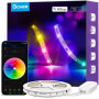 Govee RGBIC Ruban LED 5m, Bande WiFi Bluetooth Multicolore, Contrôlé par APP et Contrôle Segmenté Intelligente Sélection des Cou