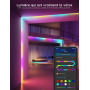 Govee RGBIC Ruban LED 5m, Bande WiFi Bluetooth Multicolore, Contrôlé par APP et Contrôle Segmenté Intelligente Sélection des Cou