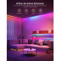 Govee RGBIC Ruban LED 5m, Bande WiFi Bluetooth Multicolore, Contrôlé par APP et Contrôle Segmenté Intelligente Sélection des Cou