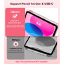 TiMOVO Coque pour iPad 11 Pouces(A16) 2025, iPad 10ème Génération 10,9 Pouces 2022 avec Porte-Stylet, Légère & Mince Étui Arrièr
