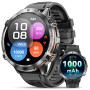 OUKITEL Montre Connectée Homme BT13 Batterie 1000mAh Écran AMOLED 1,73 Pouces Chat GPT Smartwatch IP68 Étanche 100 Modes Sportif