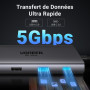 UGREEN Revodok Pro 210 Hub USB C Double HDMI 4K60Hz 8K30Hz Extension 2 Écrans 10 en 1 Docking Station Accueil Adaptateur Etherne