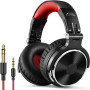 OneOdio Casque Audio Filaire DJ Piano Guitare avec Micro, Hi-Res Audio Extra Basse Son, Léger Confort Pliable Casques avec Share