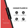 OneOdio Casque Audio Filaire DJ Piano Guitare avec Micro, Hi-Res Audio Extra Basse Son, Léger Confort Pliable Casques avec Share