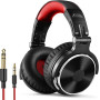 OneOdio Casque Audio Filaire DJ Piano Guitare avec Micro, Hi-Res Audio Extra Basse Son, Léger Confort Pliable Casques avec Share