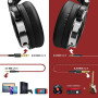 OneOdio Casque Audio Filaire DJ Piano Guitare avec Micro, Hi-Res Audio Extra Basse Son, Léger Confort Pliable Casques avec Share