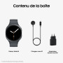 Samsung Galaxy Watch8, Montre Connectée, Coach Running, Coach Sommeil, Galaxy AI, Bluetooth, 40mm, Graphite, Chargeur Secteur Ra