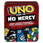 Mattel Games UNO No Mercy Jeu de cartes dans sa boîte de transport et de voyage, pour des soirées jeux en famille, avec des règl
