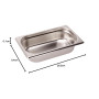 Lacor 66465Z Bac 1/4 en Inox 265 X 162 X 65 cm
