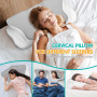 Ehomfory Oreiller Ergonomique Cervical Memoire Forme, Oreiller Ergonomique à Mémoire de Forme pour Les Dormeurs sur Le côté, Le