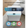 Pro Breeze OmniDry Déshumidificateur D Air compresseur intelligent 12L/Jour, Réservoir 2L, Contrôle App, Séchage du linge & Abso