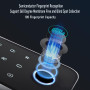 YAVIS Contrôleur D'accès Biométrique D'empreintes Digitales PIN Imperméable Tactile Rétroéclairé Clavier RFID 13,56 MHz IC NFC l