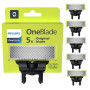 Philips OneBlade Original lames, pour tous les modèles OneBlade et OneBlade Pro, 5 pièces (modèle QP250/50)