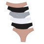 Channo Culotte Brésilienne Femme en Coton - sans Couture et Invisible - Lot de 6