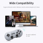 8BitDo SN30 Pro Manette Bluetooth Sans Fil, Mise à Jour du Joystick à Effet Hall, Avec Manettes Rumble Vibration Câble USB-C Com