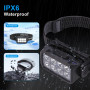 Lot de 2 lampes frontales LED rechargeables - Super lumineuses - 2500 lumens - 5 modes d'éclairage - Léger - IPX6 - Étanche - Ca