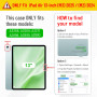 FINTIE Coque pour iPad Air 13 Pouces M3/M2 (2025/2024) - [Rangement de Stylet] Coque Transparente Claire, Étui Antichoc avec Bor