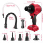 Souffleur à poussière sans Fil pour Milwaukee 18 V, Moteur à Vitesse Variable 1 000 W, dépoussiéreur à air comprimé portatif ave