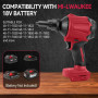 Souffleur à poussière sans Fil pour Milwaukee 18 V, Moteur à Vitesse Variable 1 000 W, dépoussiéreur à air comprimé portatif ave