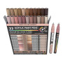 TOOLI-ART Lot de 22 marqueurs de peinture acrylique Skin Pro Color Series - Pointe extra fine de 0,7 mm - Pour peinture sur roch