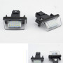 Techting 1 Paire 12V LED Plaque d'immatriculation Lumière de Remplacement Accessoire Voiture, lumière pour Voiture Citroen C3-C5