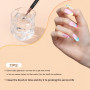 ZEOHBETY Lot de 5 pinceaux métalliques pour nail art, pinceaux de peinture, outils de dessin pour les lignes longues, détails fi