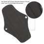 Wiederverwendbare Hygienetücher Pads (7 in 1, 25,4 cm), Antibakterielle Bambus-Slipeinlagen mit nassem Beutel, Schwerer Fluss-Na
