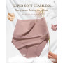 FINETOO Lot de 4 Slips Ventre Plat pour Femmes Slip Taille Haute Seamless Slip Taille Haute sous-vêtements Femmes Panty sans Cou
