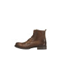 JACK & JONES Homme Jfwrussel Leather Cognac 19 Bottes de Motard