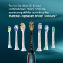 Philips Sonicare A3 Premium tout-en-un - têtes de brosse à dents de rechange d'origine, noir, lot de 2, HX9092/88
