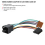 Faisceau de Câblage Radio Stéréo de Voiture ISO, Adaptateur de Faisceau de Câbles Kit Audio Stéréo de Voiture ISO adapté pour Pe