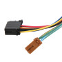 Faisceau de Câblage Radio Stéréo de Voiture ISO, Adaptateur de Faisceau de Câbles Kit Audio Stéréo de Voiture ISO adapté pour Pe