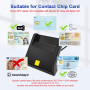 Lecteur Carte Identité Belge - Lecteur Carte ID - Plug & Play - Prend en Charge les Cartes à Digital Signature/CAC/Carte D'ident