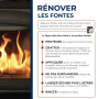 STARWAX Rénovateur fonte pour poêle et cheminée 200ml - Idéal pour rénover les supports en fonte, acier.., Noir