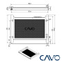 CAVO Tiroir de bureau pour ordinateur portable verrouillable 580 x 446 x 55 mm noir Tiroir de bureau pour ordinateur portable po