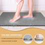 COSYLAND Tapis de Douche Antidérapant 40x80 cm - Tapis de Bain Sécurité Confortable en PVC Luffa - Séchage Rapide avec Trous de