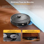 roborock Qrevo S5V Aspirateur Robot Laveur avec Station, 12000 Pa Aspiration, Serpillières FlexiArm, Double Anti-emmêlement, Séc
