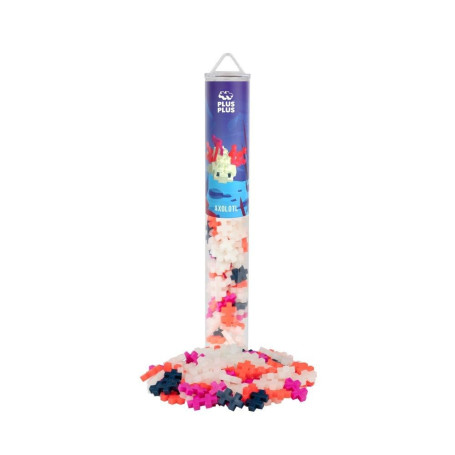 PLUS PLUS - Tube de 100 pièces Axolotl - Jeu de Construction pour Enfant dès 3 Ans - PP4310