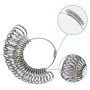 Towinle Baguier Calibreur de 41 à 76 Mesure de Taille de Doigt Jauge Anneaux Outil de Bague en Métal ou en Plastique avec 3 Eche