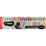 STABILO BOSS ORIGINAL - Surligneur - Set de bureau x 23 Surligneurs - 8 fluo + 8 pastel + 6 couleurs nature + 1 marqueur noir