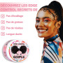 Edge Control Wax Forte Tenue Non Gras Cire Cheveux Gel Cheveux Femme Cire Cheveux Femme Pas d'Écaillage Gel Cheveux Afro Edge Ge