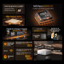 GEEKOM A9 Max Mini PC avec AMD Ryzen AI 9 HX 370 (80TOPS NPU) Radeon 890M, 32 Go DDR5 5600, 2To SSD, Double LAN 2,5 G, Mini Ordi