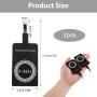 2pcs Récepteur Adaptateur Charge sans Fil 5V 1000mA, Adaptateur Type C Qi pour Samsung Galaxy Huawei Xiaomi Motorola Google Pixe