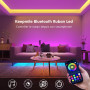 Keepsmile Ruban Led 30m (15mx2), Led Chambre Bluetooth, Bande Led Contrôlé par Télécommande APP, Guirlande Lumineuse Décoration 